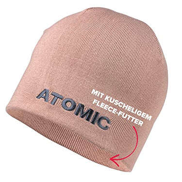 ATOMIC ALPS BEANIE - Dusty Rose - Mütze für Herren & Damen - Weiche & atmungsaktive Mützen - Warme Wintermütze aus hautsympathischem Material - Bequeme & schlichte Fleece-Mütze im Sale